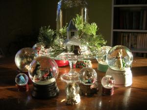 Snow Globes are Art inside a Glass Bubble